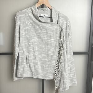 JACK BY BB DAKOTA ALPINE FRINGE COTTON CARDIGAN Size Small